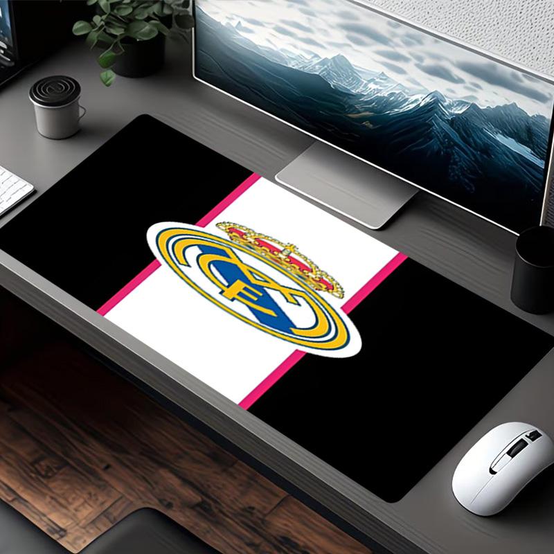 Real Madrid Print Mouse Pad, for Keyboard Pad Laptop PC Mat for Office Home Use, Desk Decor, Perfect Birthday Gift for Gamers