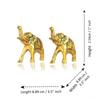 Set of 2 Trunk Up Elephant Decorative Items for Home, Show Pieces for Home Decor,Elephant Decorative Items for Living Room,Showpiece