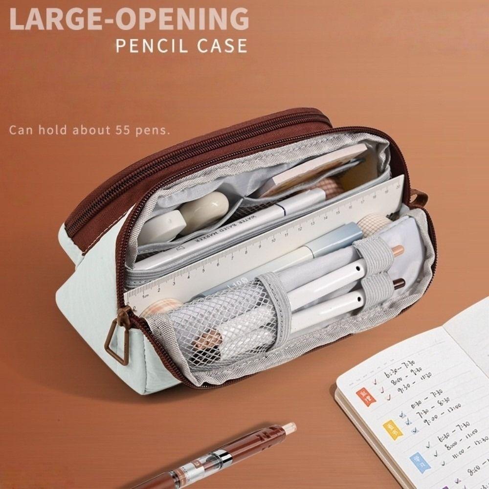 Bowknot Magnetic Bow Pen Bag Triangle Pencil Bag Makeup Bag Pencil Case Women