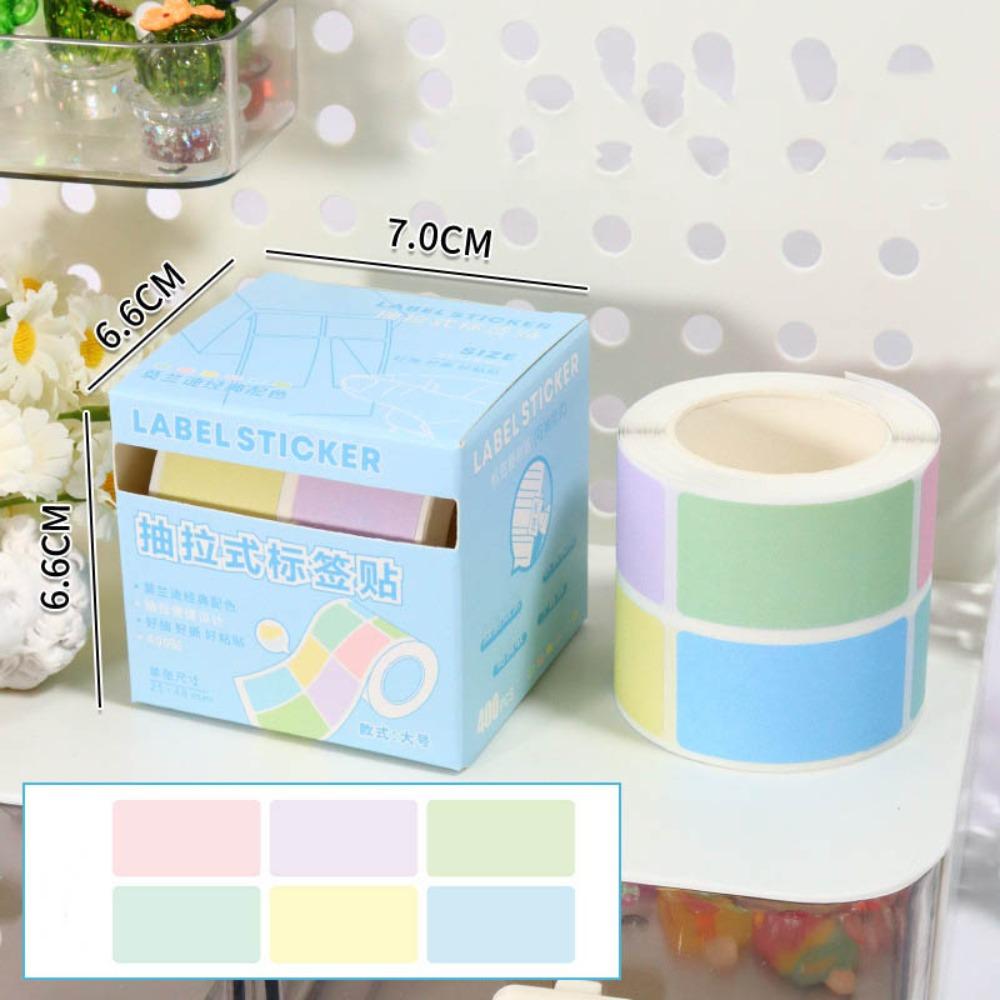 Эстетичная канцелярия Выдвижные наклейки-этикетки Задняя сторона Полностью клейкая Липкие заметки Школа Офис