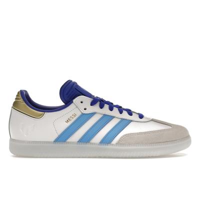 Лионель Месси x Samba Indoor Spark Gen10s Мужские кроссовки Белые Лазурно-синий Синий-взрыв ID3550