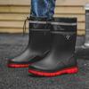 Men's Waterproof Non-Slip Outdoor Korean Fashion Rain Boots for Fishing and Sea Tasks