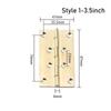 Window Accessories Door Hinges 3.5inch Furniture Hardware Cross Hinge  Cabinet Cupboard Window Door