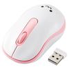 ELECOM Wireless Mouse M-DY10DRSKPN, Quiet, 3 Buttons, Small, Pink