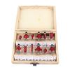 12Pcs Router Bit Carbide Round Nose Bit Chamfer Bit Dovetail Bit Flush Trim Bit for Woodworking