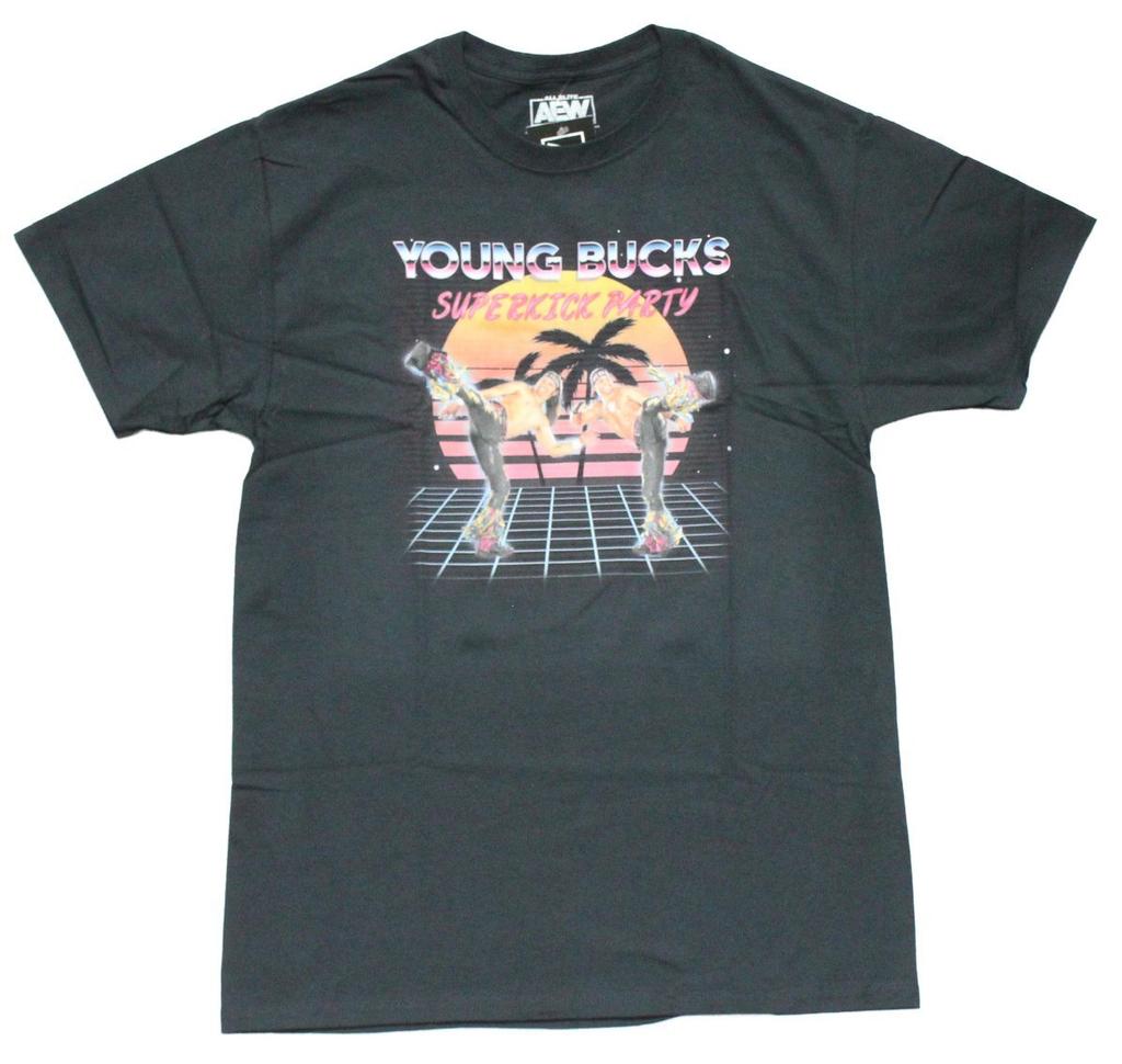 All Elite Wrestling New Adult T-Shirt - AEW Young Bucks Superkick Party
