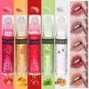 5 Color Rollerball Fruit Flavor Lip Oil Moisturizing Lip Balm Hydration Repair Lip Oil Anti-Dry Cracked Transparent Lip Oil Lip Gloss Lip Glaze