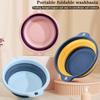 Портативный складной умывальник, пластиковый дорожный складной умывальник, безопасный прочный складной умывальник для ванной комнаты, бытовые принадлежности