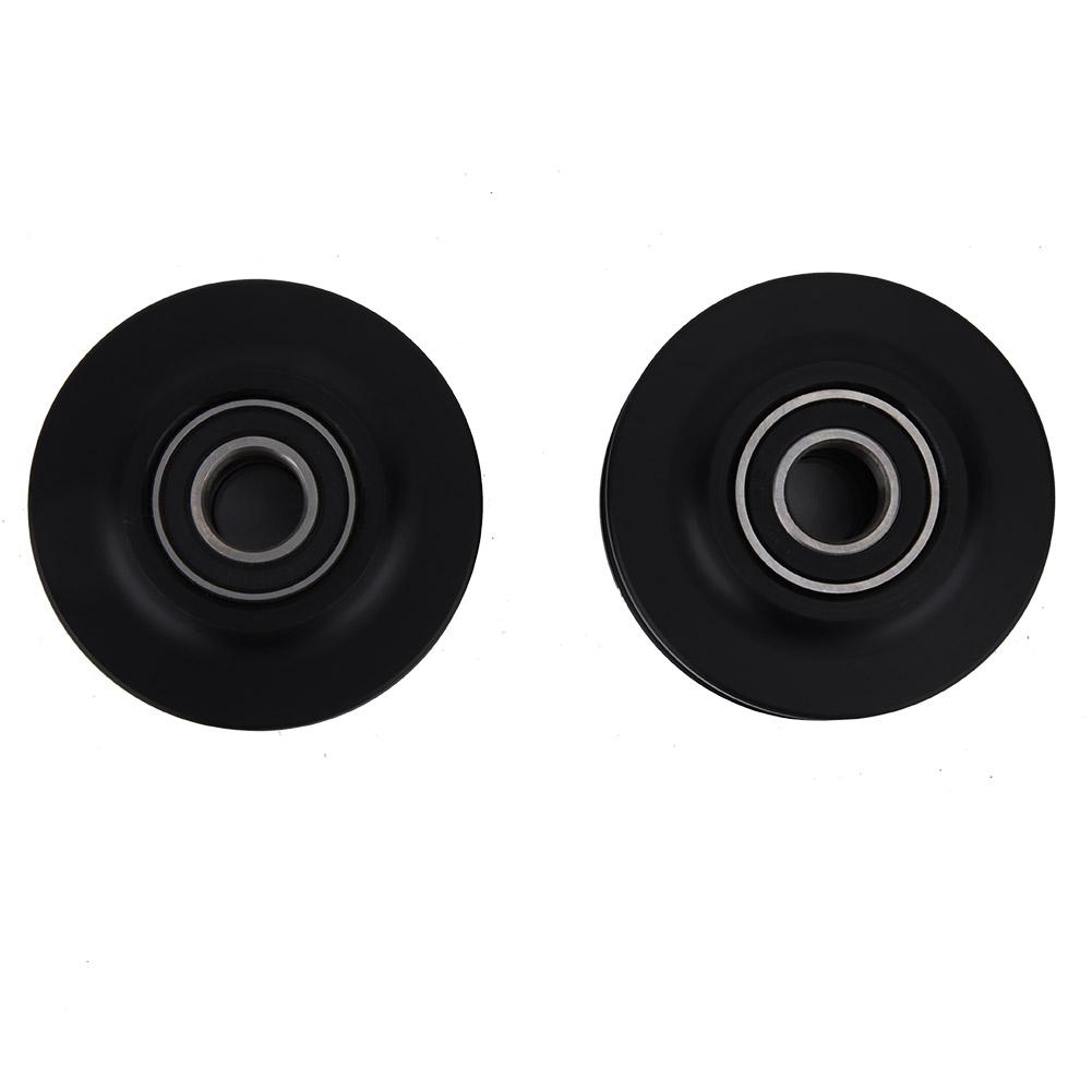 2PCS Heavy Duty Barn Door Wheel Rail Sliding Gate Roller Hardware Plastic Metal