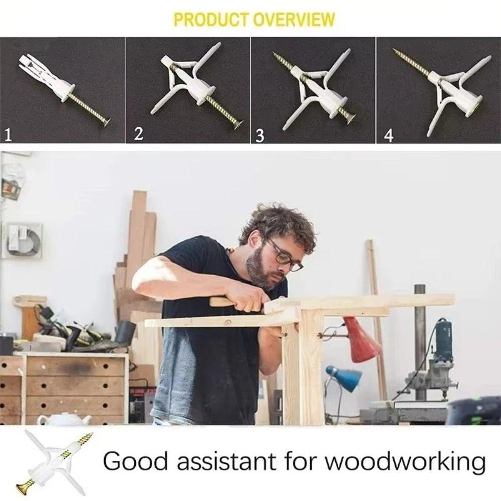 Self Tapping Expansion Screw Plastic Expansion Tube Nails Hardware Fixed Tools  Gypsum Board