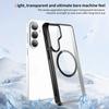 Магнитные прозрачные гибридные противоударные чехлы для Samsung S26 S25 S24 Plus Ultra Для Magsafe Металлическое кольцо для камеры Противоударный бампер
