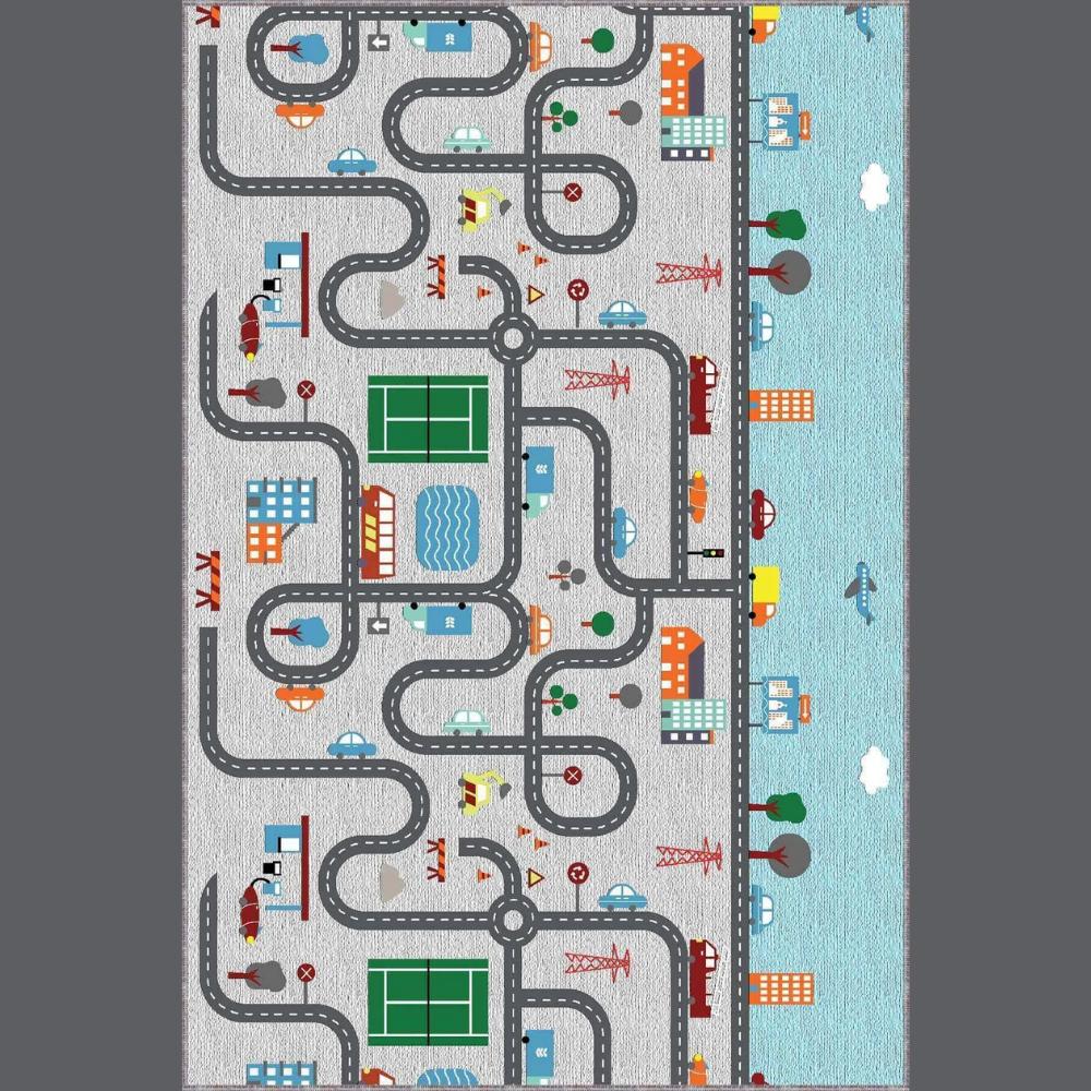 Miru Home Моющийся нескользящий коврик в горошек с цифровой печатью для гостиной, детей и младенцев Mcb-32