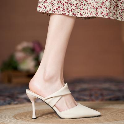 Новые летние туфли на высоком каблуке, удобные босоножки без застежек, универсальные и мягкие женские туфли для поездок на работу