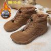 Новые зимние мужские зимние ботинки для женщин, зимние босиком, нескользящая обувь для улицы, теплые повседневные кроссовки, большие размеры, плюшевые ботильоны для пар