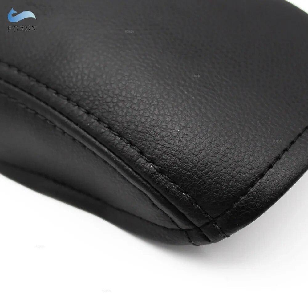 Soft Leather Armrest Cover For Toyota RAV4 2006 2007 2008 2009 2010 2011 2012 Car Center Control Armrest Box Cover Trim Black