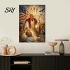 Detailed Canvas Poster President Jesus Wall Art Vintage Style Quirky Bathroom Decor Decorative Painting for Living Room Bedroom Corridor Long Lasting