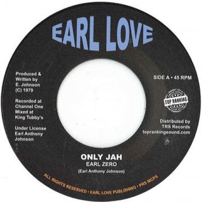 7-дюймовая пластинка EARL ZERO - Only Jah / Only Jah Dub TRSEL5 Earl Love/Top R 1979 Европа Регги, Ска и Даб Б/У