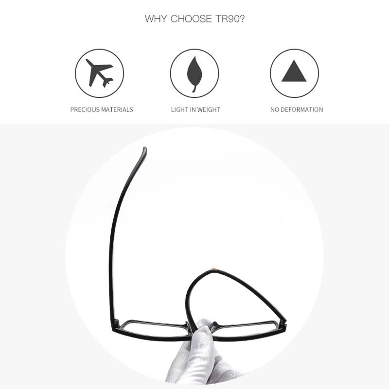 Очки для пресбиопии, сверхлегкие очки для чтения в стиле ретро, мужские очки TR90 для женщин, женские, прозрачные линзы, ручная работа