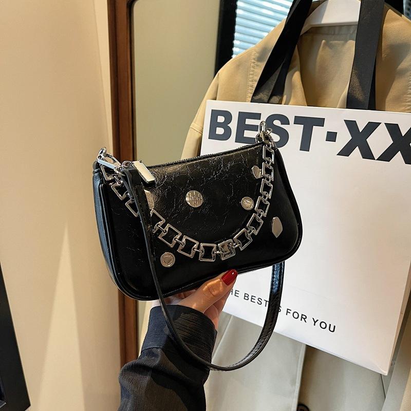 Designer Bag Summer Chain Handbag Women's New Fashion Small Square Bag Simple Underarm Bag Versatile Crossbody Bag