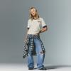Levis Стандартная Радужная Серия Американский Вязаный Повседневный Вышитый Короткий Рукав Футболка Женские Топы 0065Q-0000