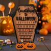 Halloween Advent Calendar Detachable Halloween Countdown Calendar Wooden Home Party Sign Decorations DIY Block Time Tool(Need To Assemble)