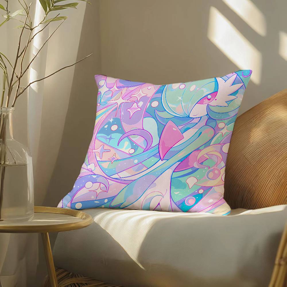 Pokemon Kalos Region Anime Plush Pillow Cover Soft Short Plush Cushion Cover For Sofa Bedroom Home Decor Gift