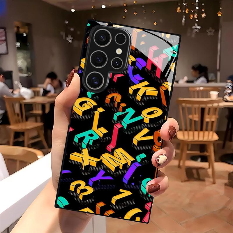 Чехол для телефона с 3D-рисунком персонажа, 2D, для Samsung S26 S25 S24 S23 S22 S21 S20 A56 A55 A36, Защитная крышка из закаленного стекла