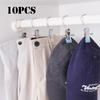 10 шт. крючки для вешалок для обуви крючки для белья подвесные прищепки из нержавеющей стали портативные зажимы для вешалок для шкафа носков брюк шляп