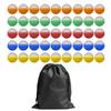 HAMILO Gachapon Drawstring Bag 5 Total of 100 Pieces X Capsules, Small, 32mm, Included, Colors, (Multicolor Clear)