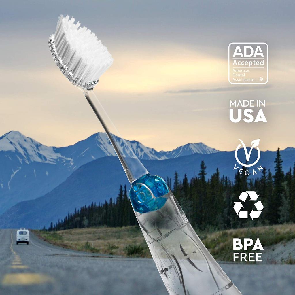 Портативная зубная щетка SDGs Sustainable Bioplastic Wide Head [зубная щетка Radius] (розовый)