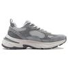 Li-Ning Comfortable Versatile Thick Sole Height Increasing Non-Slip Low Top Casual Shoes Women Sneakers Gray AGCT426-2