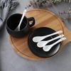 Мини-керамическая ложка для кофе и десертов с длинной ручкой