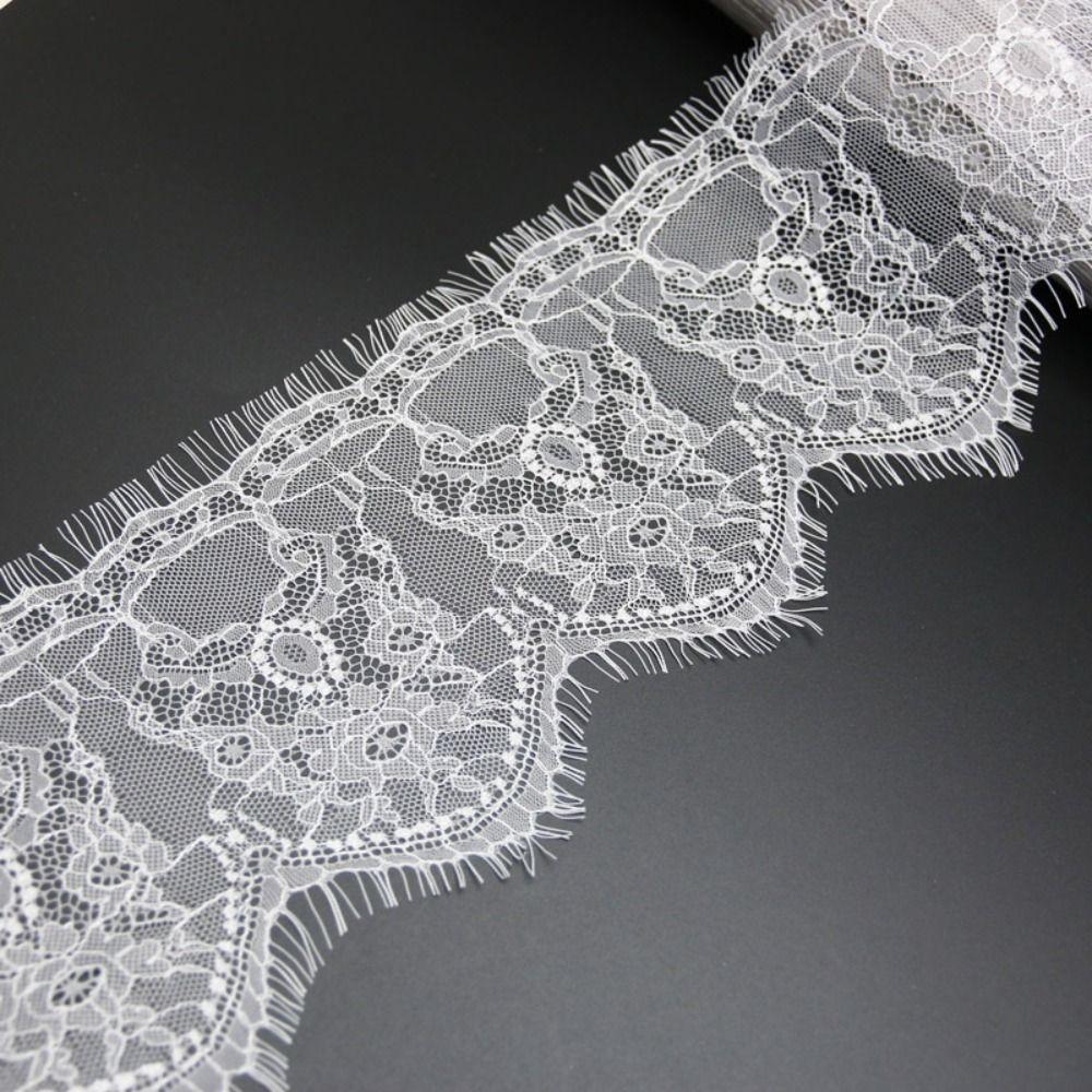 3 meters Eyelash Lace Fabric Floral Pattern Decorative Lace Edging New Floral Lace Trim Home Decor