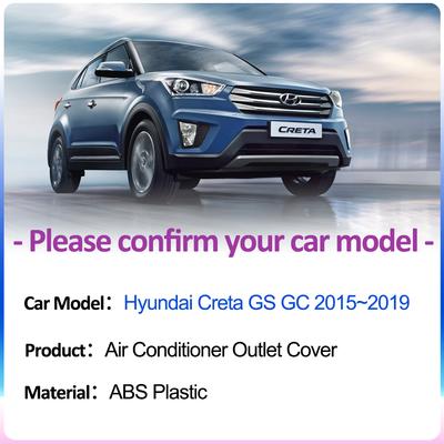 Крышка воздухозаборника для Hyundai Creta Cantus GS GC 2015~2019 Под задними сиденьями Вентиляция кондиционера автомобиля Аксессуары для интерьера