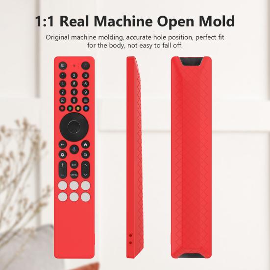 Силиконовый чехол для пульта дистанционного управления Защитный чехол Ударопрочный Водонепроницаемый Корпус пульта дистанционного управления со шнурком для TCL RC833A