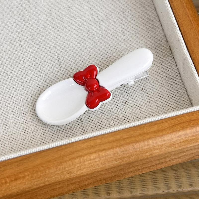 UXSL Новые милые и забавные креативные заколки для волос, красочные заколки-бантики, заколки для волос в виде суповых ложек для женщин, девушек, заколки-автоматы, модные аксессуары для волос