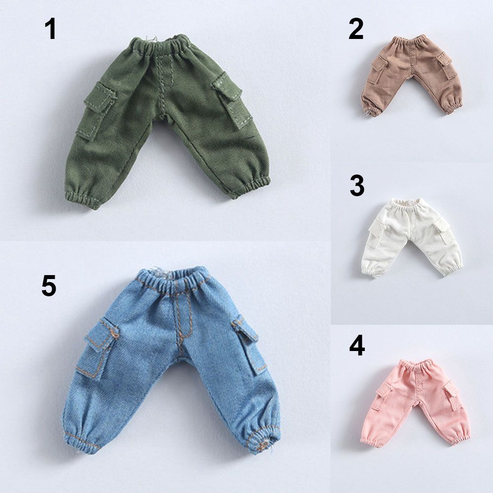 1/11 Doll Shorts Accessories Clothes Pant Clothing Pants Accessories Dolls Long Overalls Long Jeans