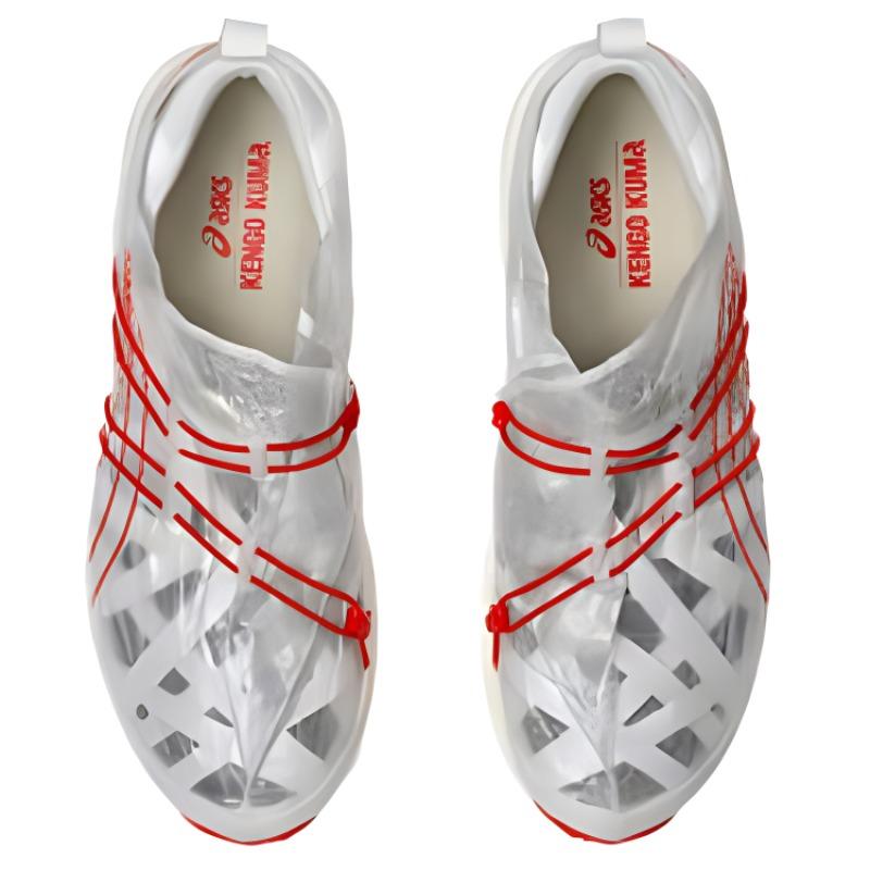 Кенго Кума x ASICS Archisite ORU Бело-красные мужские кроссовки 1201A862-101