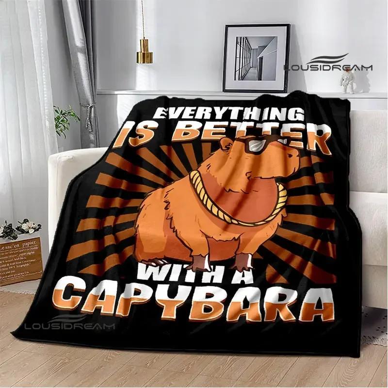 Одеяло Capybara Club в стиле аниме, одеяло cubre cama, теплое одеяло, одеяла для кроватей, одеяло для пикника, подарок на день рождения