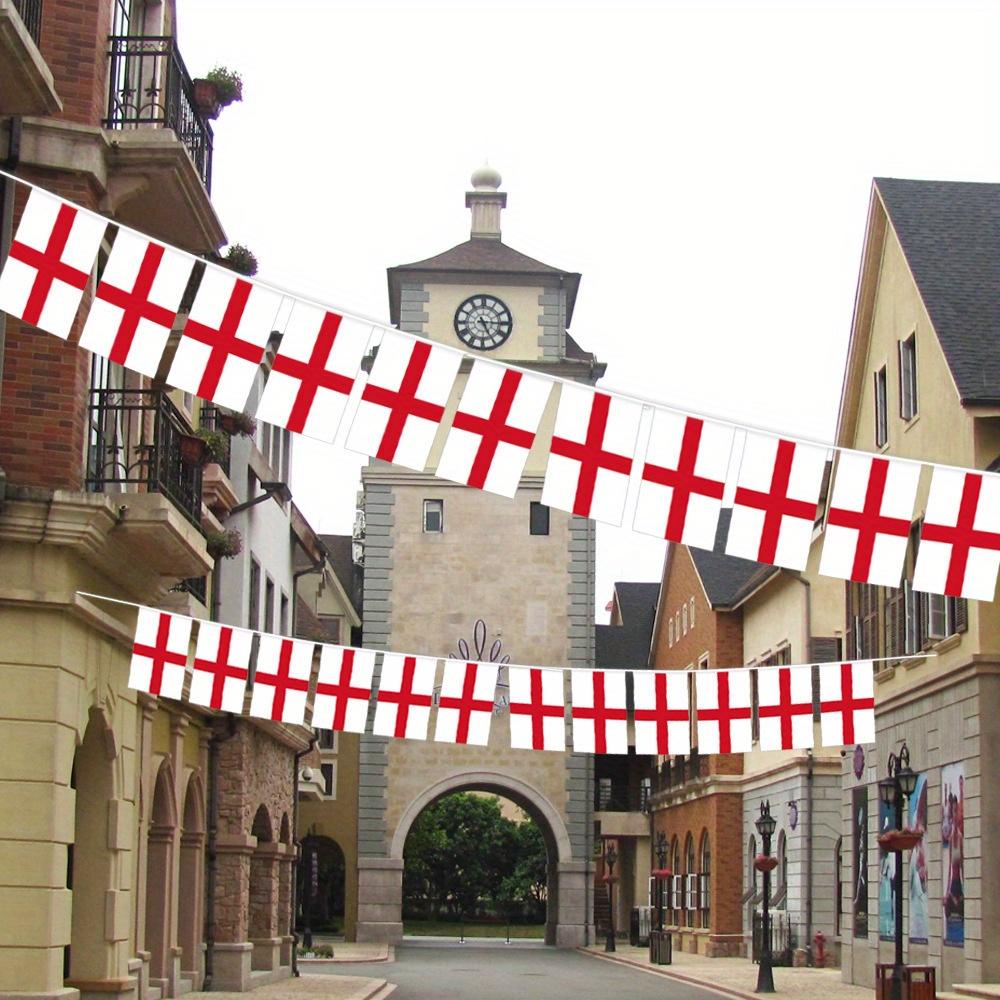 10 м / 32,8 фута Флаг Англии Гирлянда Флаг Праздничное украшение Подвесной флаг Флаг-растяжка