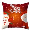 Christmas Santa Pillow Covers Holiday Decor Throw Pillow Case Soft Decorative 17.72in Peach Skin Easy To Clean Red for Bedroom