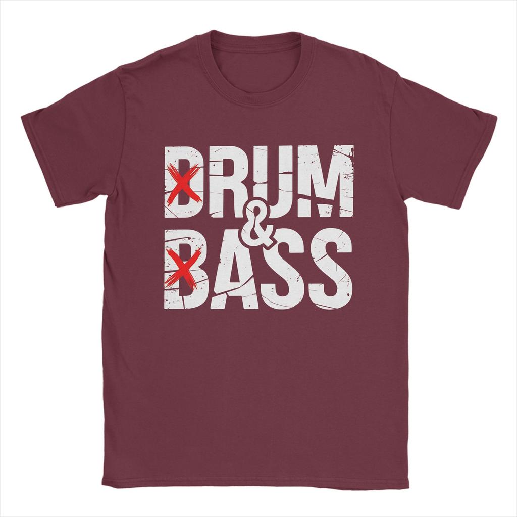 Drum Bass Humor For Music Lovers And Rave Culture Bassheads TShirt Beach Pure Cotton T Shirts For Unisex Tee Shirt Clothing