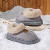 Plush Shoes Autumn and Winter Platform Bag Heel Cotton Shoes Pregnant Women Plush Warm Indoor Home Cotton Slippers