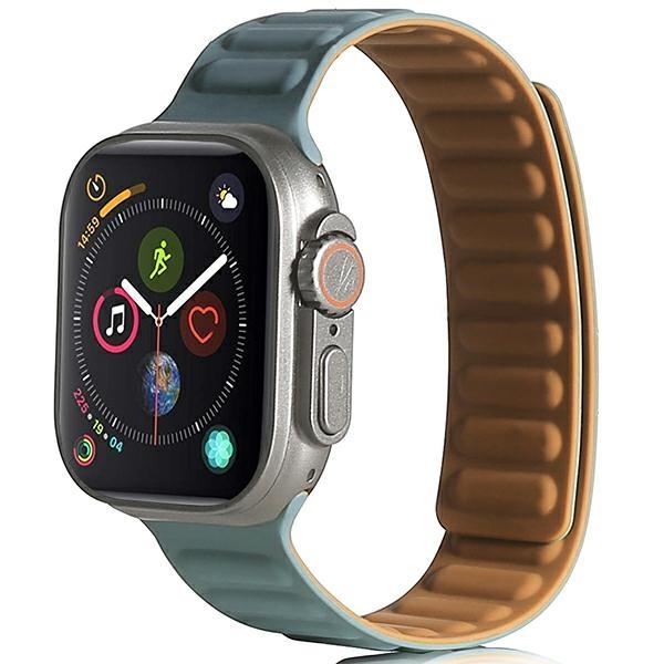 Pasek do Apple Watch 38mm 40mm 41mm Beline Magnetic Zielony