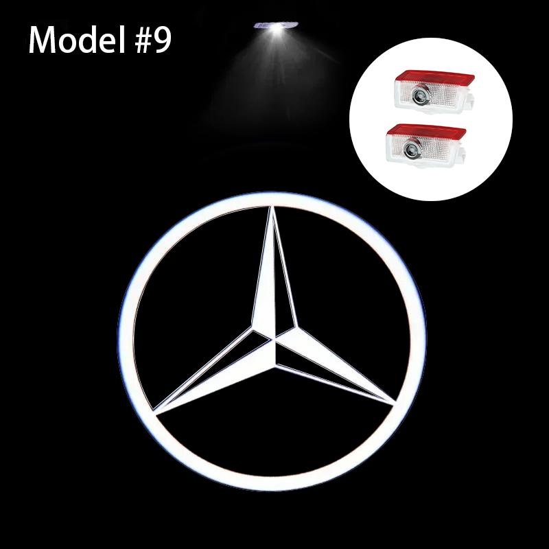 2Pcs Led Car Door Welcome Light Logo Projector For Mercedes Benz W212 W205 AMG ML W166 W176 W177 W213 W246 GLB GLC GLA GLS GLE1 oo1