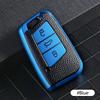 Leather Car Key Case Keys Full Cover Protection Shell Bag for VW Volkswagen Polo Tiguan Passat Golf Jetta Lavida Skoda Octavia