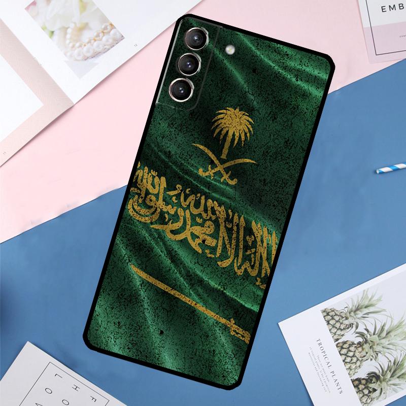 Чехол-футляр с флагом Королевства Саудовская Аравия для Samsung Galaxy S22 S23 S24 Ultra S9 S10 Plus Note 10 20 Ultra S20 S21 FE