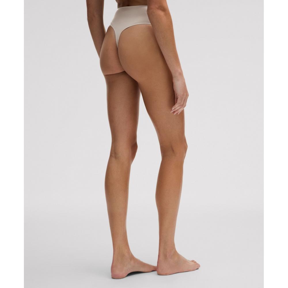 Lululemon Wundermost Ультрамягкие стринги Nulu с высокой талией Riverstone