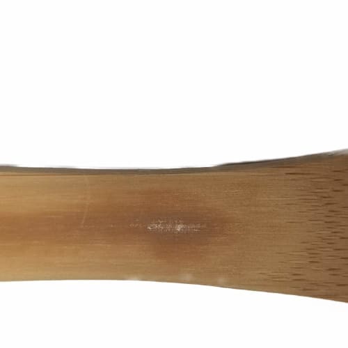 Kikusui Unpainted Japanese Smooth Bamboo Turner (Right-Handed, Perforated)
