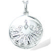 [R1677] - Rhodium-plated 'Secrets' Silver Pendant (cassolette) - 18 Mm